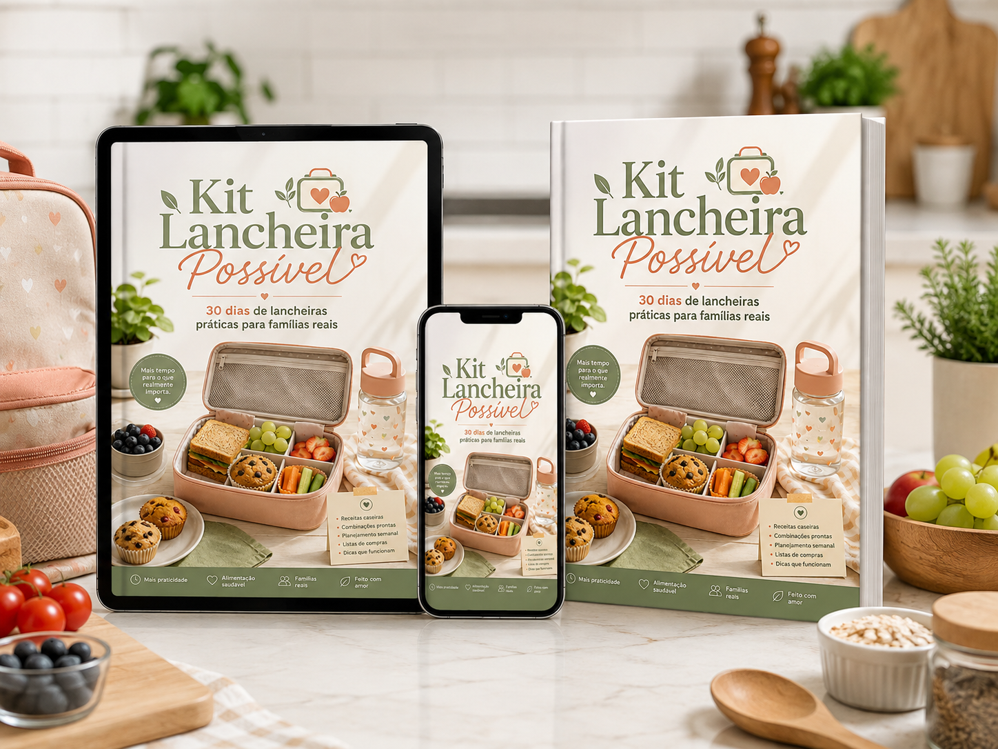 Kit Lancheira Possível em tablet, celular e versão impressa